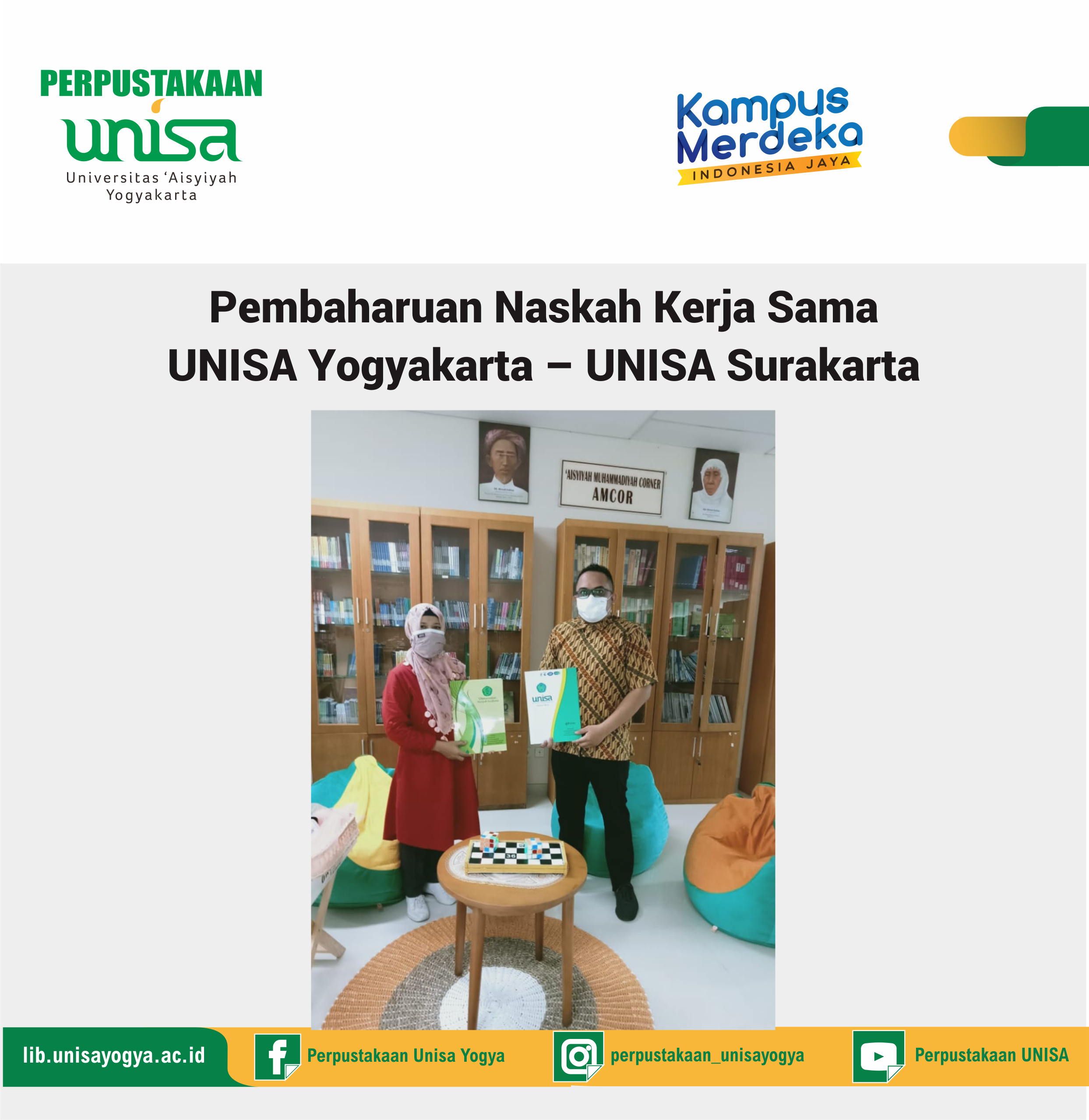 Pembaharuan Naskah Kerja Sama UNISA Yogyakarta – UNISA Surakarta