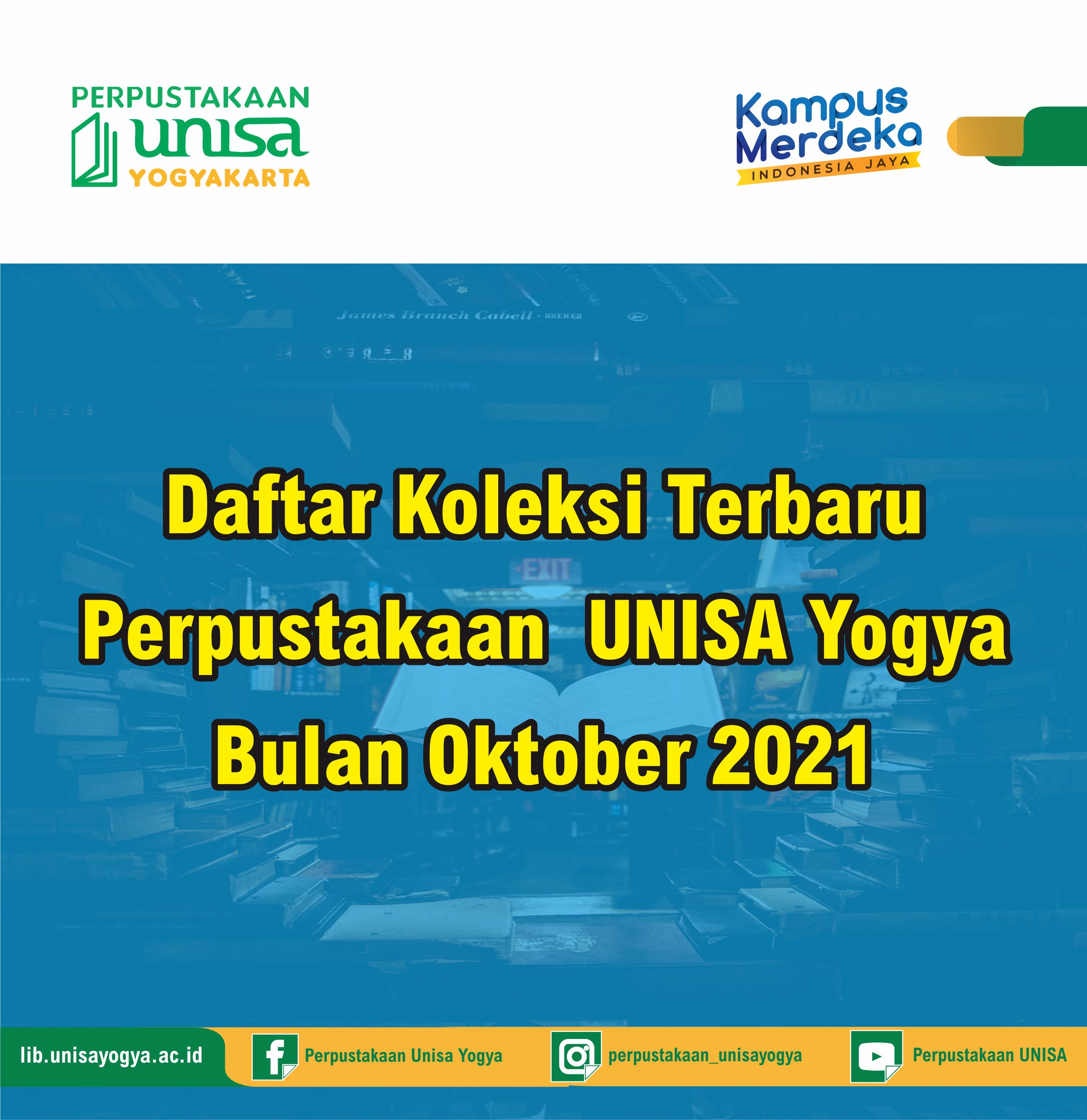 Daftar Koleksi Terbaru Perpustakaan UNISA Yogya Bulan Oktober 2021