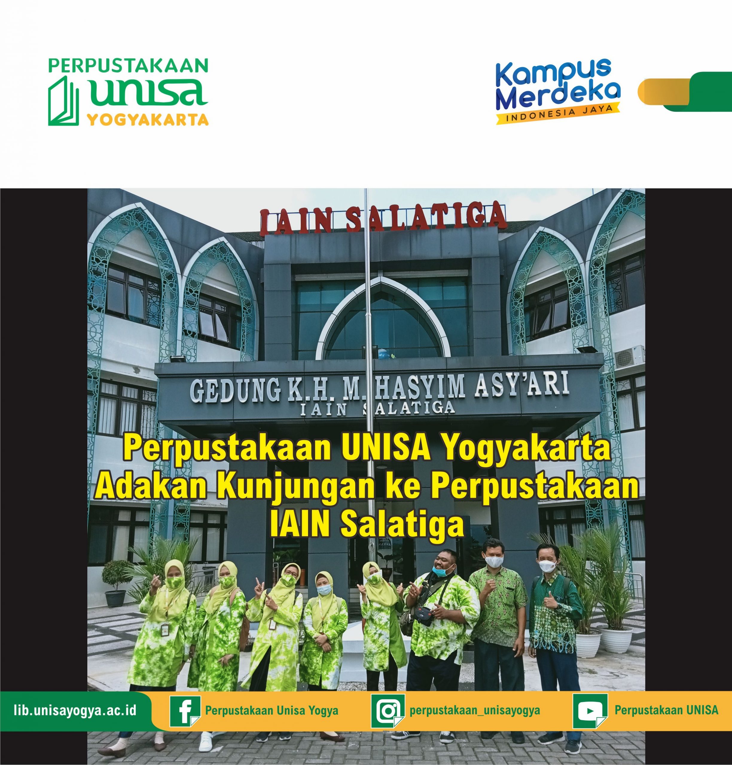 Perpustakaan UNISA Yogyakarta Adakan Kunjungan ke Perpustakaan IAIN Salatiga