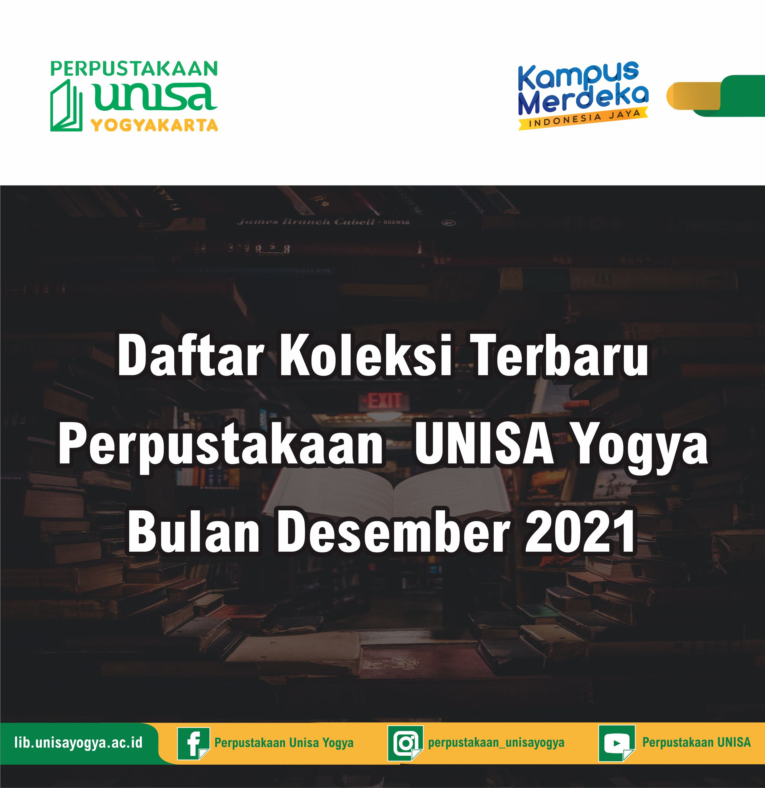 Daftar Koleksi Terbaru Perpustakaan UNISA Yogya Bulan Desember 2021