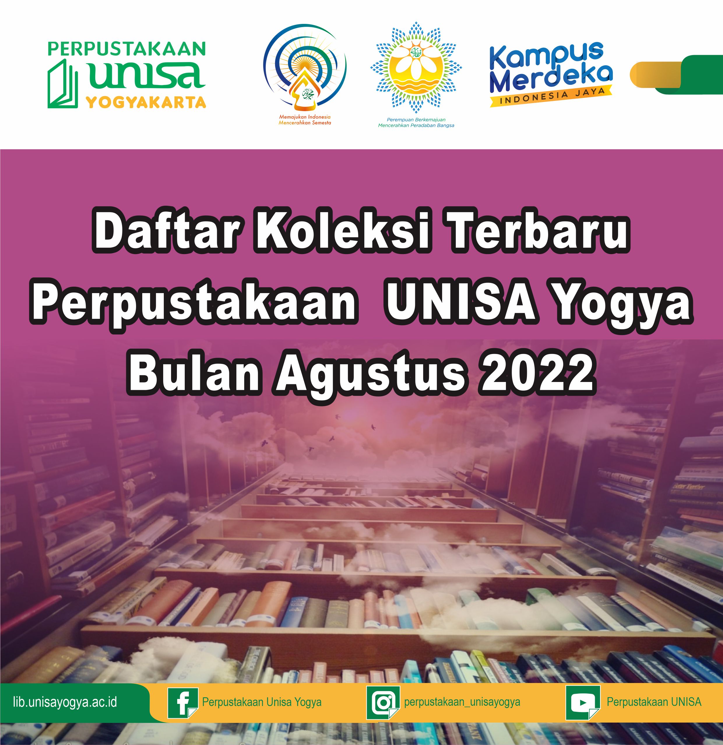 Daftar Koleksi Terbaru Perpustakaan UNISA Yogya Bulan Agustus 2022