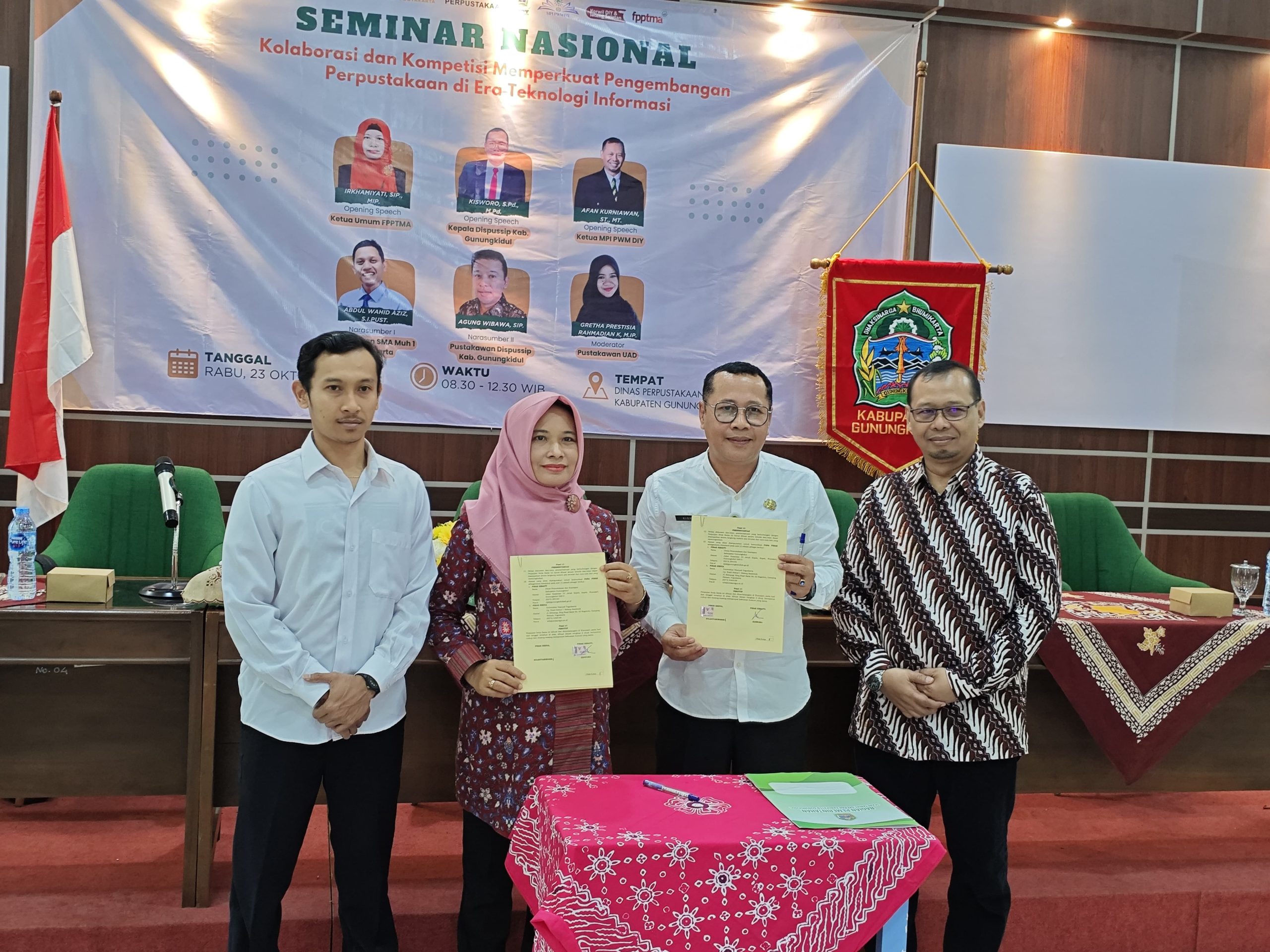 Seminar Nasional, Pembentukan HIMPUSMA Gunungkidul, dan Penandatanganan Perjanjian Kerjasama